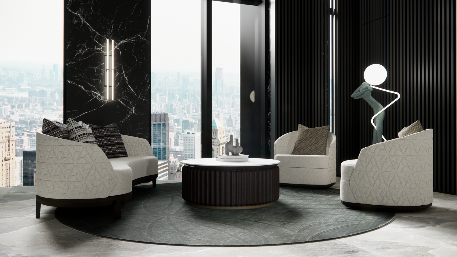 Dallas Round Coffee Table