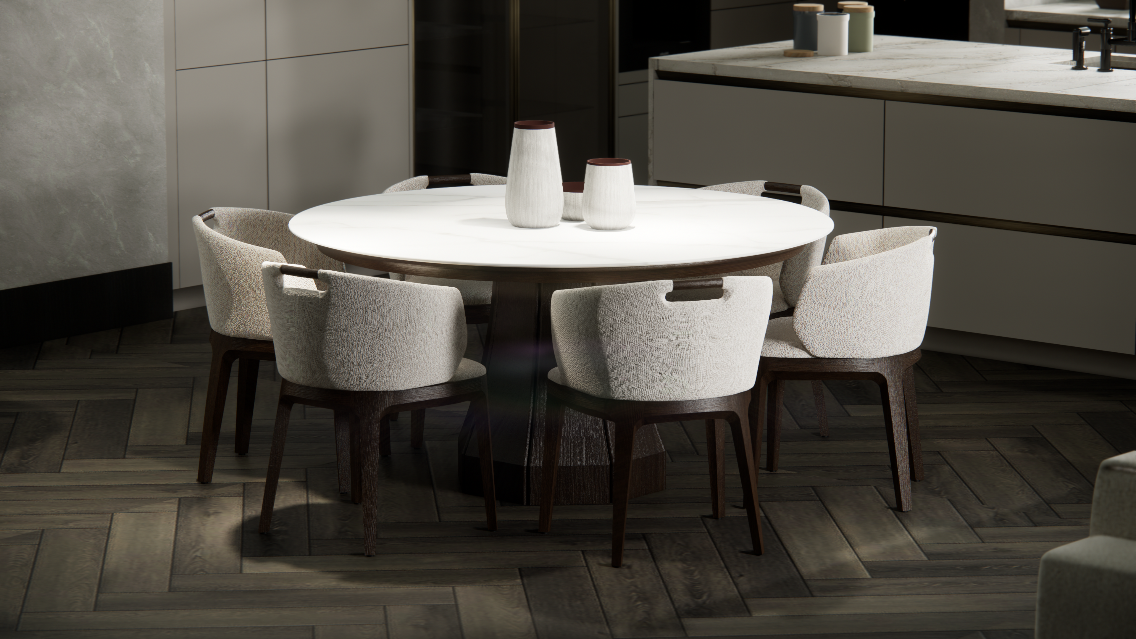 Manhattan Round Dining Table