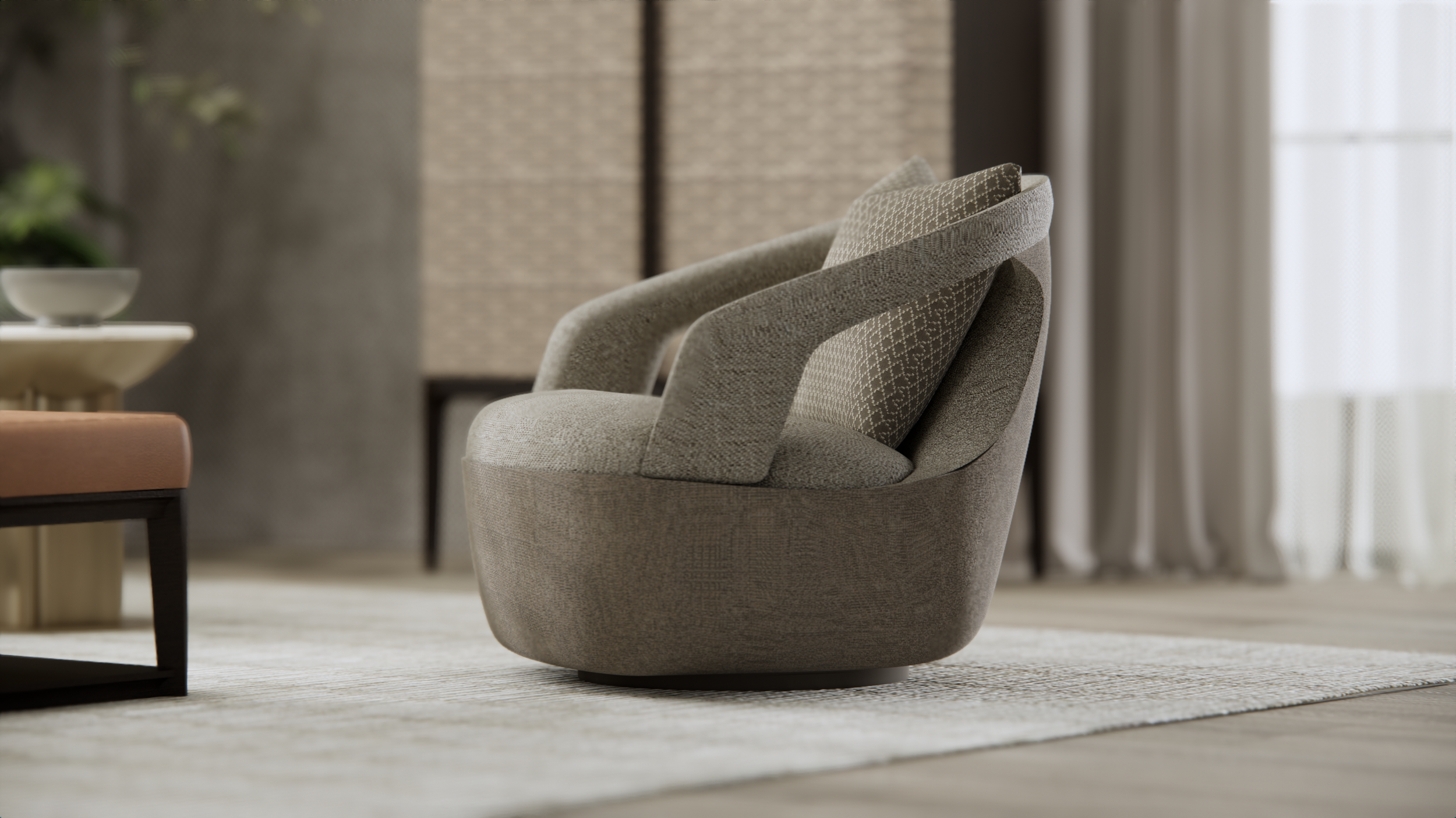 Melrose Swivel Lounge Chair